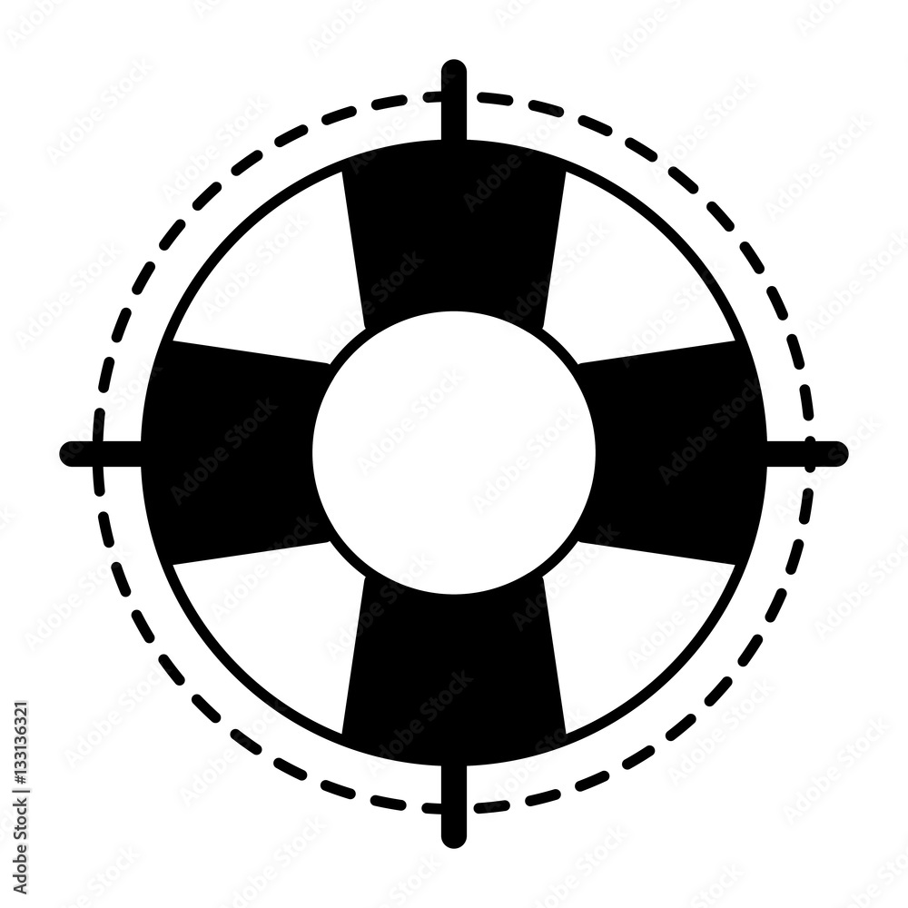 life buoy safety travel line vector illustration eps 10 life buoy safety travel line vector illustration eps 10