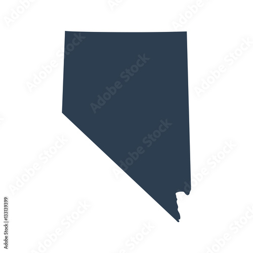 map of the U.S. state  Nevada 