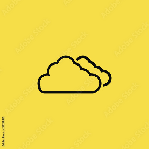 Cloud network icon illustration isolated vector sign symbol