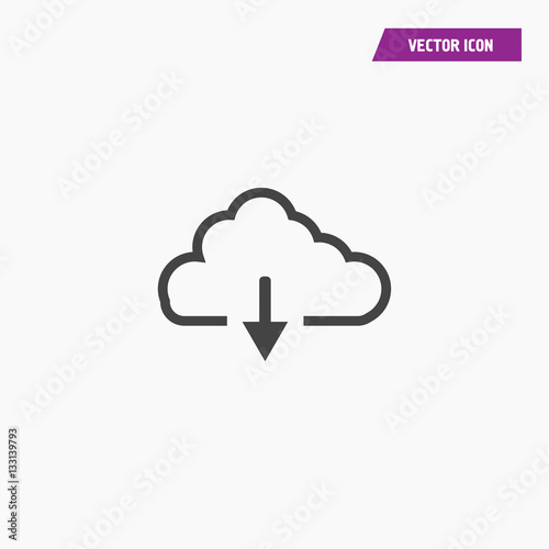 Cloud network icon illustration isolated vector sign symbol