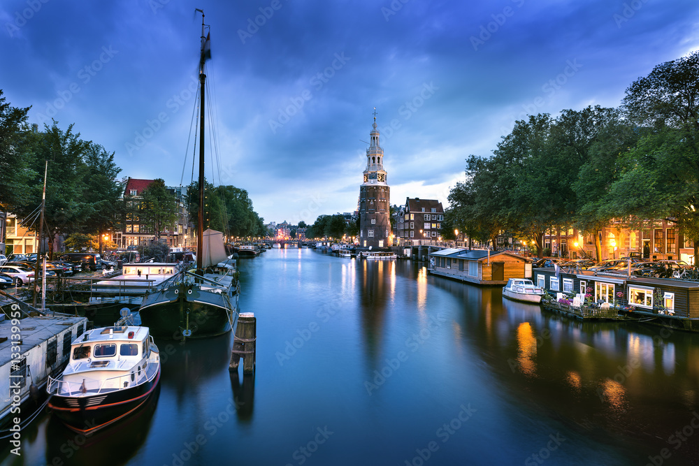 Amsterdam Canal and Light
