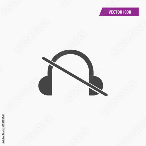 Headphone icon illustration isolated vector sign symbol