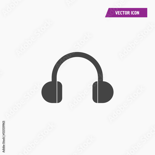 Headphone icon illustration isolated vector sign symbol