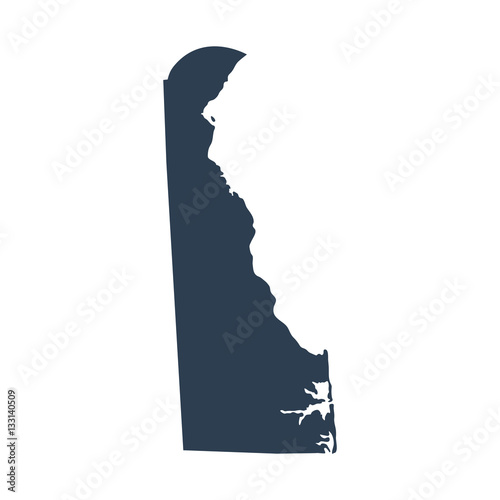 map of the U.S. state  Delaware photo
