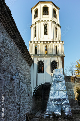 PLOVDIV, BULGARIA - JANUARY 2 2017: St. Constantine and St. Elena church from the period of Bulgarian Revival in old town of Plovdiv, Bulgaria photo