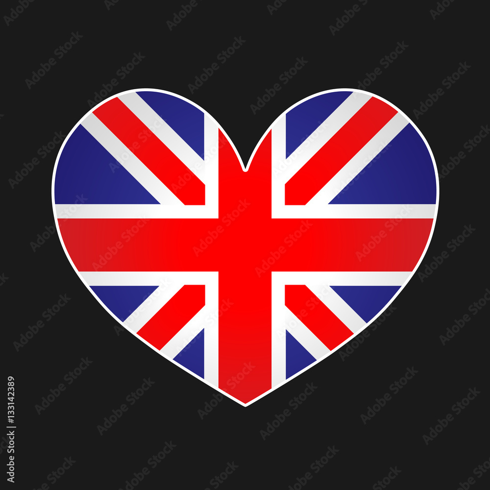 Obraz premium UK heart.