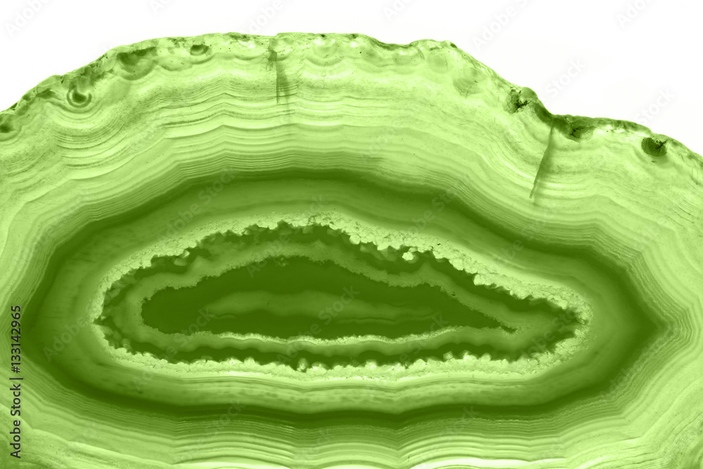 Abstract background - green agate slice mineral macro (PANTONE 15-0343 greenery)