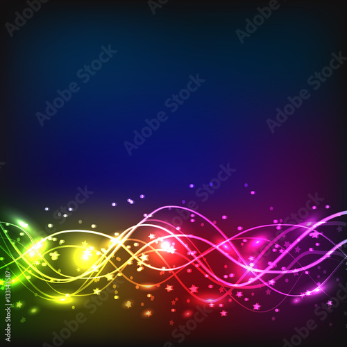 Abstract waves background. Illustration