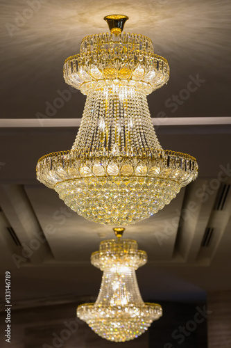 Beautiful crystal chandelier
