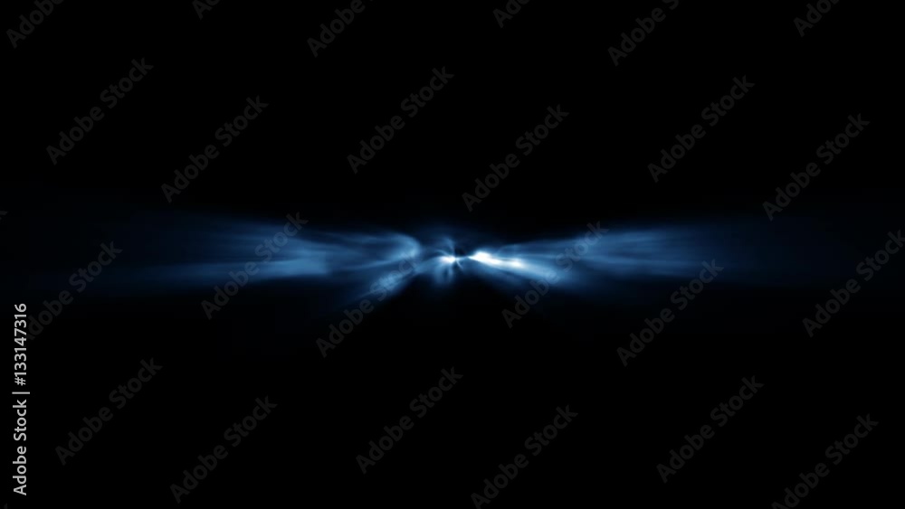 Abtract blue line shapes glowing with alpha channel