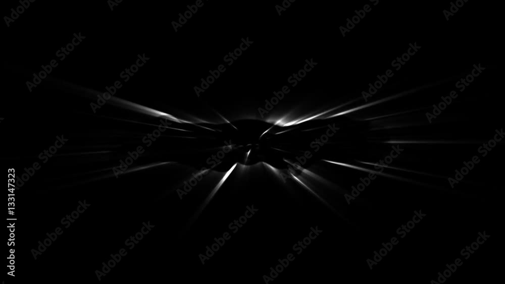 Abtract white line shapes glowing with alpha channel