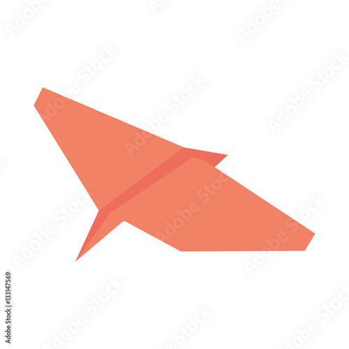 pink paper plane project business vector illustration eps 10