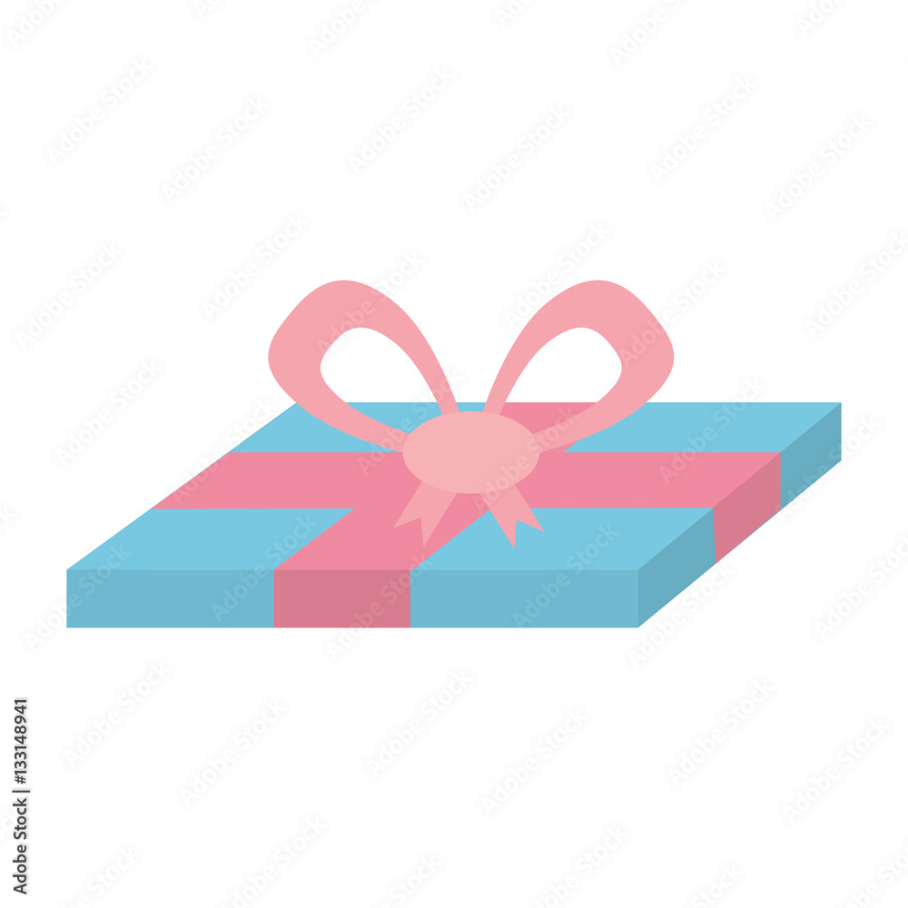 blue gift box pink ribbon surprise vector illustration eps 10 blue gift box pink ribbon surprise vector illustration eps 10