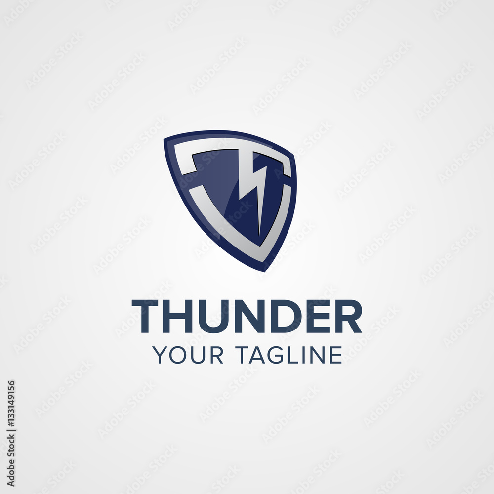 thunder Shield Logo thunder Shield Logo