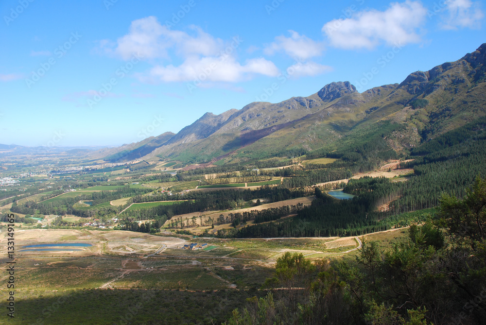 Franschhoek mountain view near Cape town