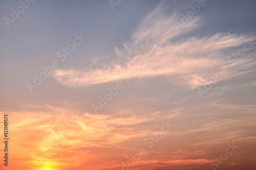 Beautiful sunset sky background © Africa Studio