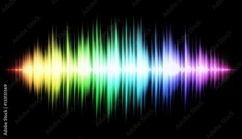 Rainbow Sound wave equalizer