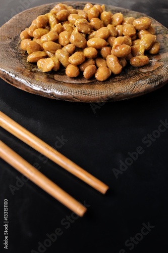 Natto japanese food