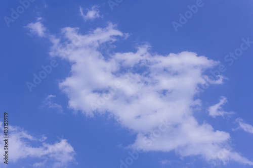 cloud in blue sky