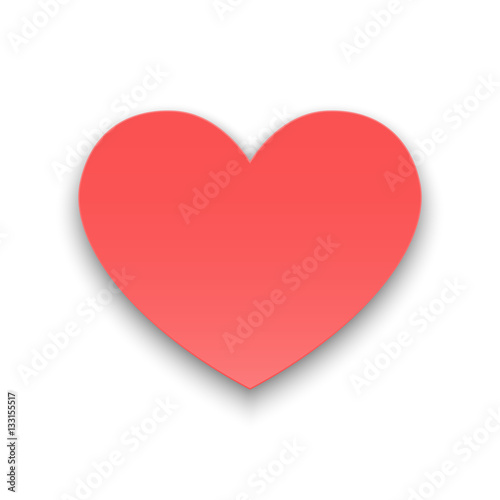 Heart paper concept vector illustration