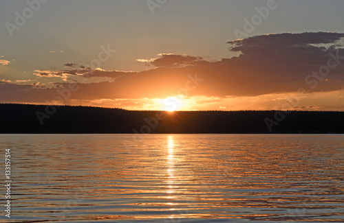 Sunset on a Wilderness Lake