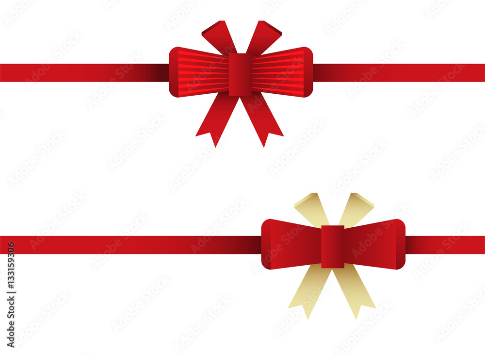 Red bow tie. ribbon bow flat illustration. vector stock Red bow tie. ribbon bow flat illustration. vector stock