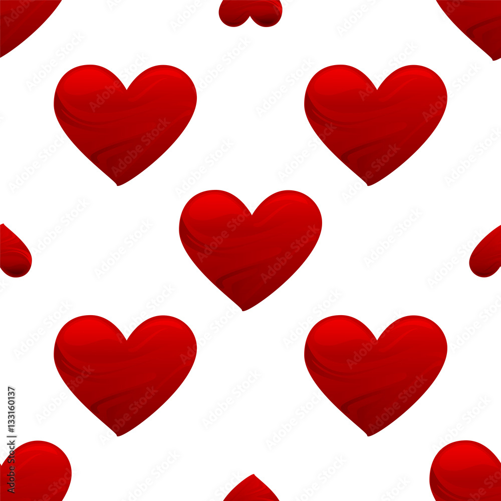 Red heart shape seamless Red heart shape seamless