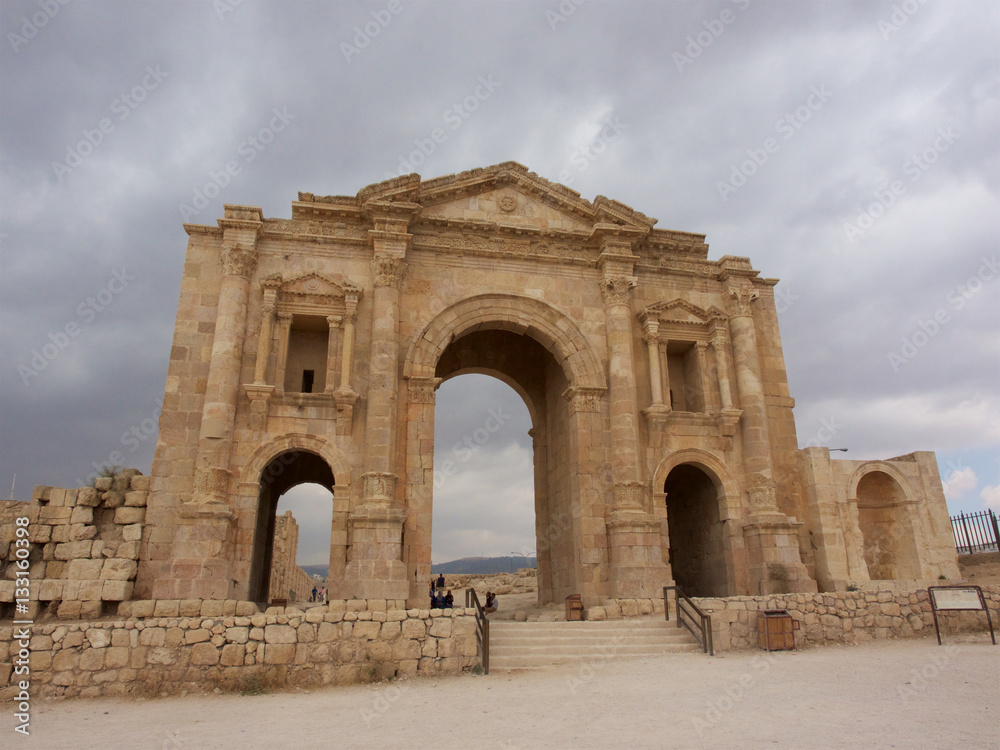 City gate ruins,Jerash,Jordan