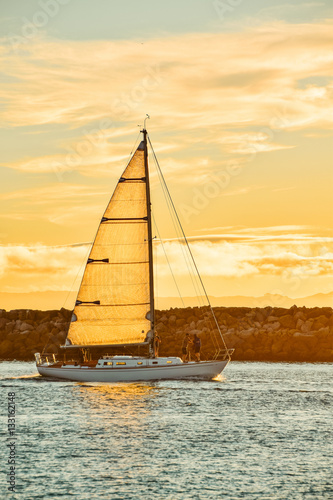 Sailing in Orange County, Southern California  photo