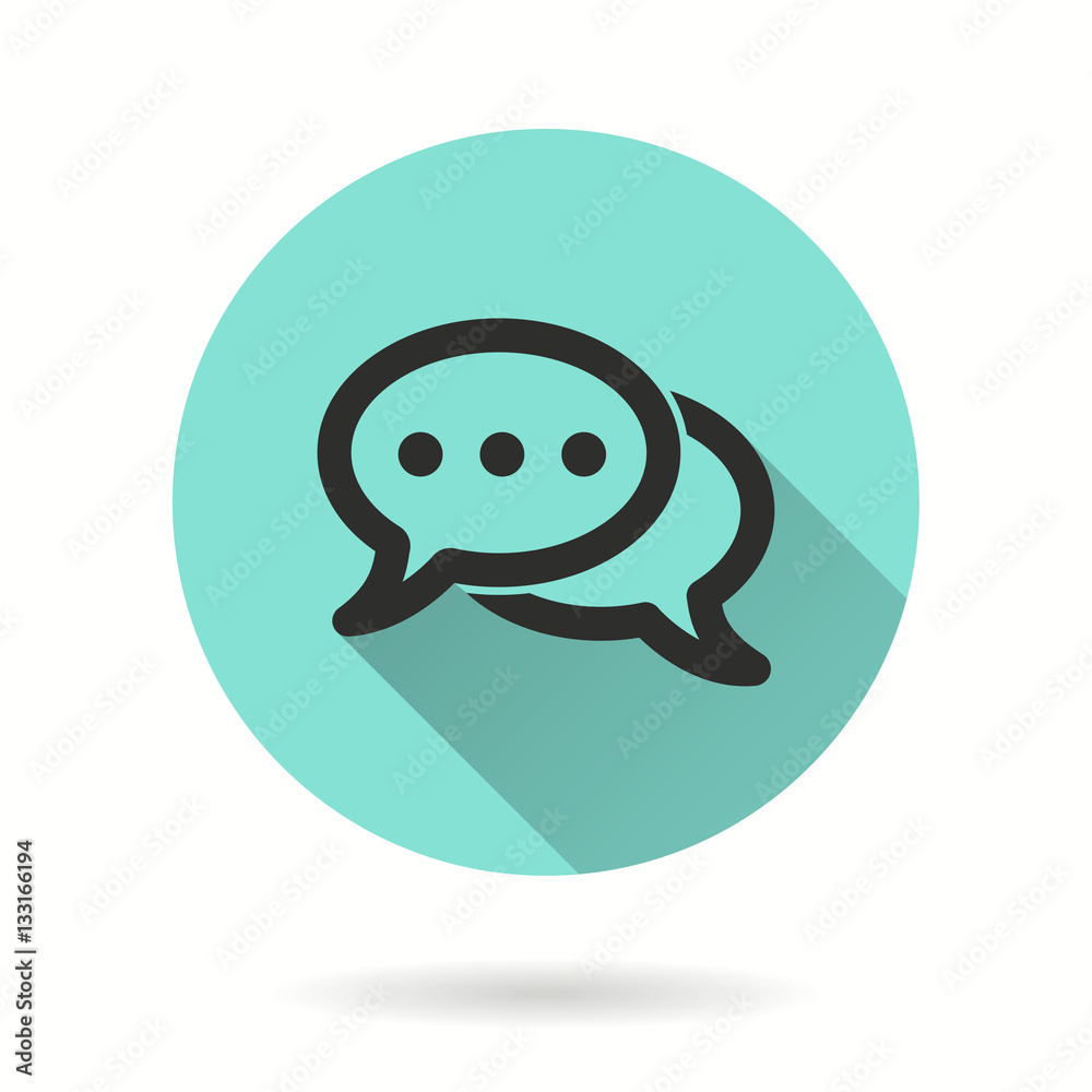 Chatting - vector icon.