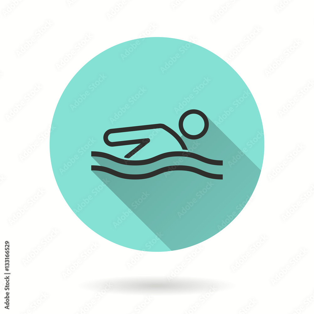 Pool - vector icon. Pool - vector icon.