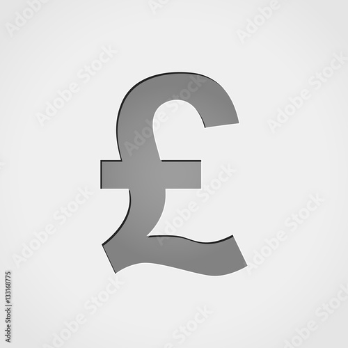 pound grey icon