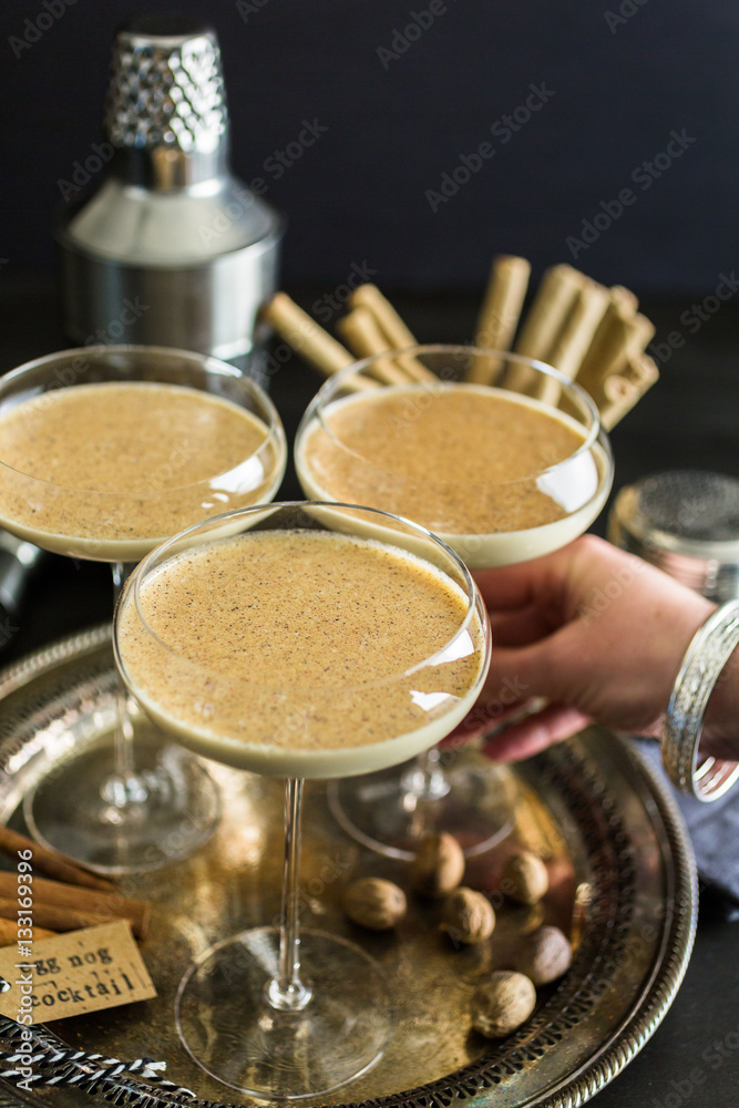Fototapeta premium Egg nog cocktail