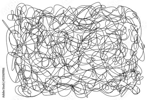 Abstract hand drawn scribble doodle chaos pattern texture