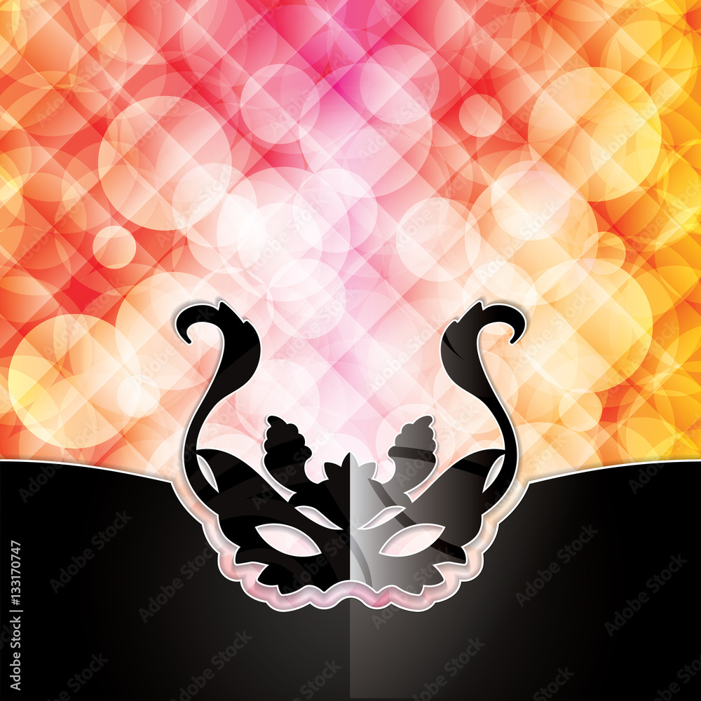 Carnival mask background Stock Vector | Adobe Stock