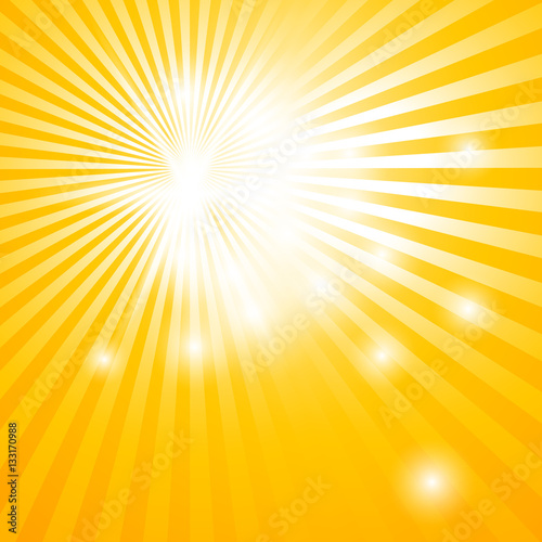 abstract background with sun rays and lens flare effect