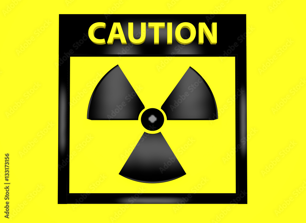 Obraz premium Radioactive icon