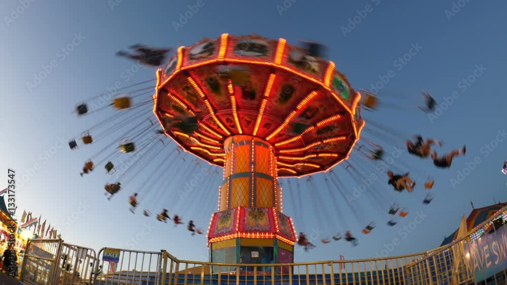 Carnival Swing Ride at Midway