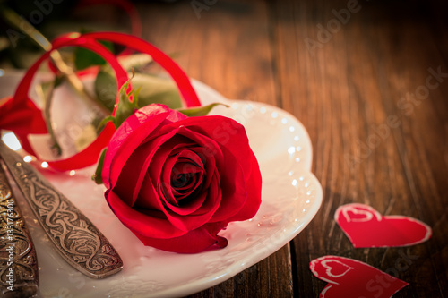Setting The Table for Valentine's Day