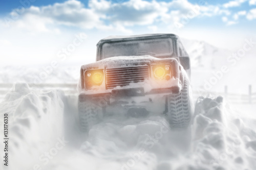 winter car and snow  © magdal3na