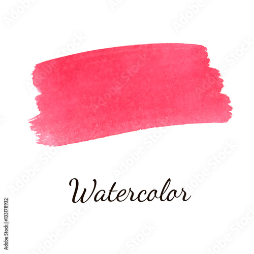 Abstract watercolor brush strokes painted background.