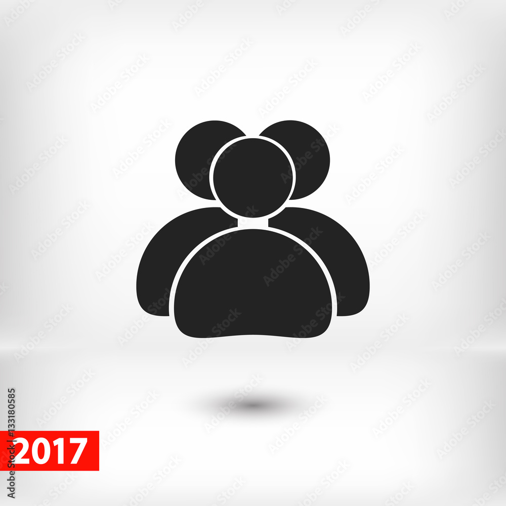 people icon, vector illustration. Flat design style people icon, vector illustration. Flat design style