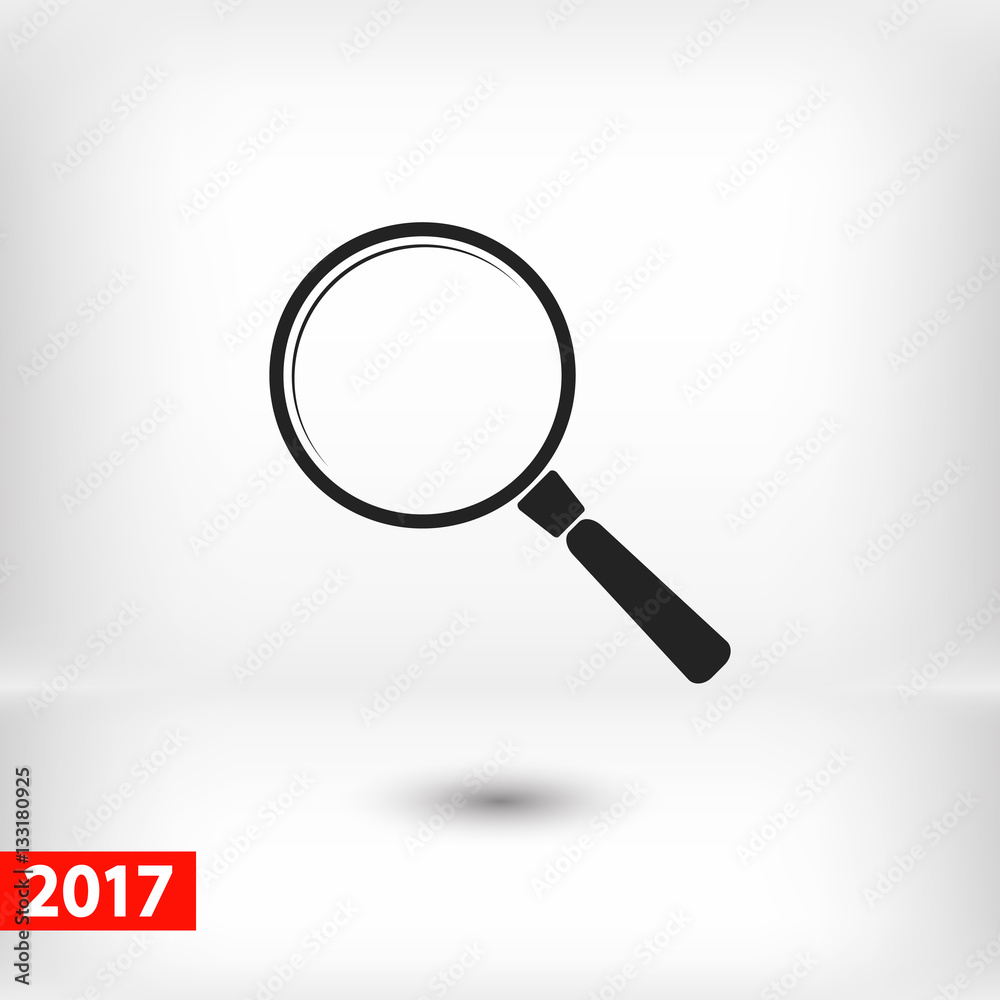 Search  icon, vector illustration. Flat design style