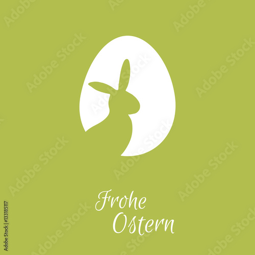 Osterhase - Frohe Ostern - Vektor Grafik