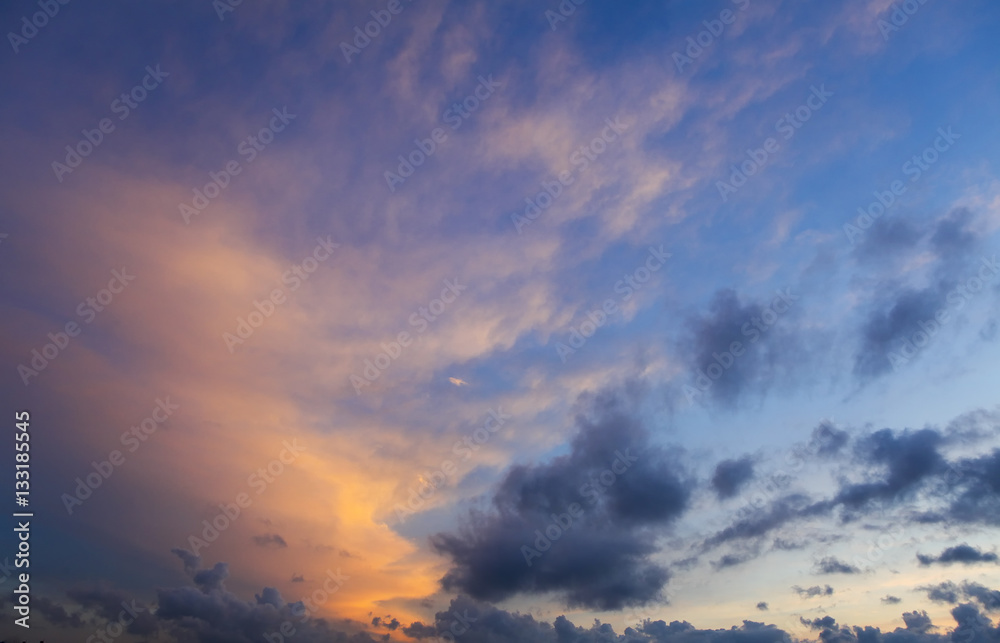 Obraz premium Landscape with clouds