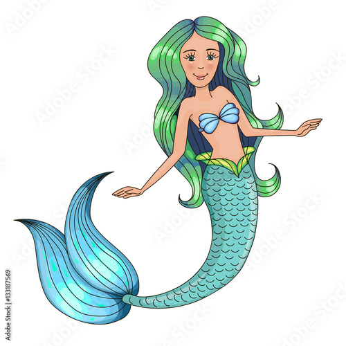 Little beautiful mermaid.