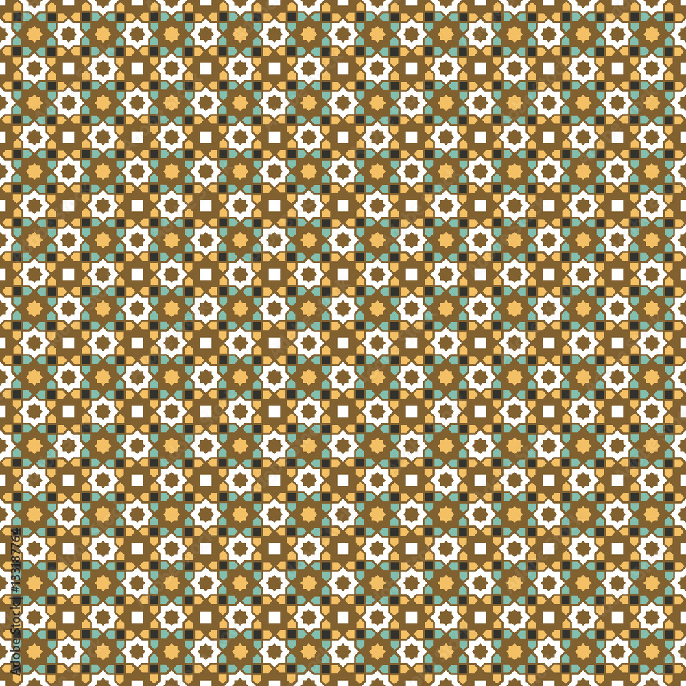 Arabic seamless pattern background abstract vector