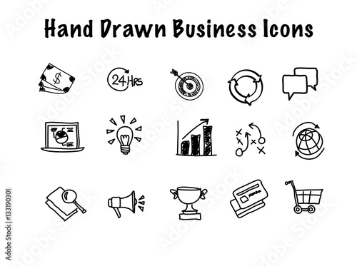 Hand Drawn Business Icons