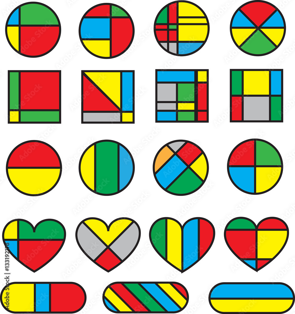 Abstract Geometric Art Colourful Shapes Vector Abstract Geometric Art Colourful Shapes Vector