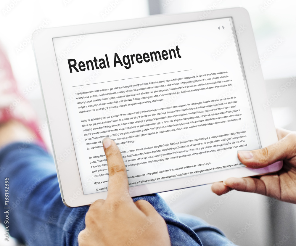 Rental Agreement Assets Concept Rental Agreement Assets Concept